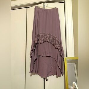 Love, Fire High Low Tiered Maxi Skirt Size Medium